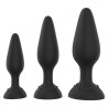 FUKR Kit de 3 Plugs Rolarose 11 x 4.1cm Noir 